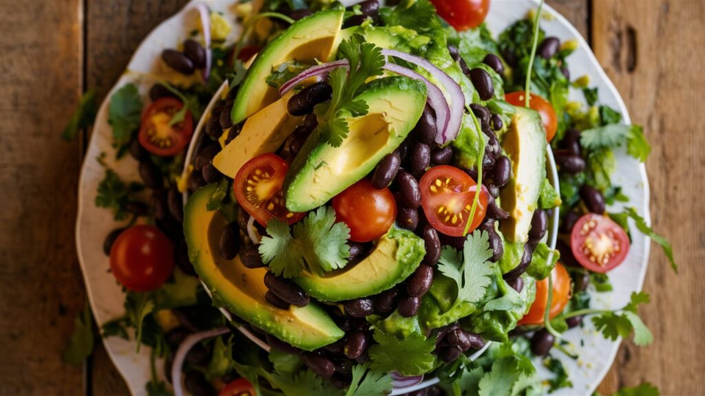 Healthy Avocado Black Bean Salad