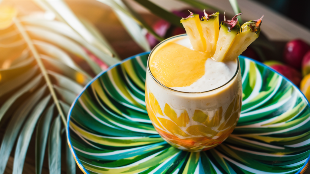 Tropical Pineapple Coconut Smoothie