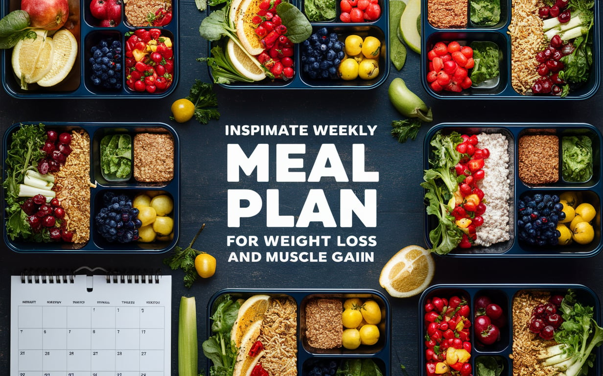 Weekly Meal Plan for Weight Loss and Muscle Gain