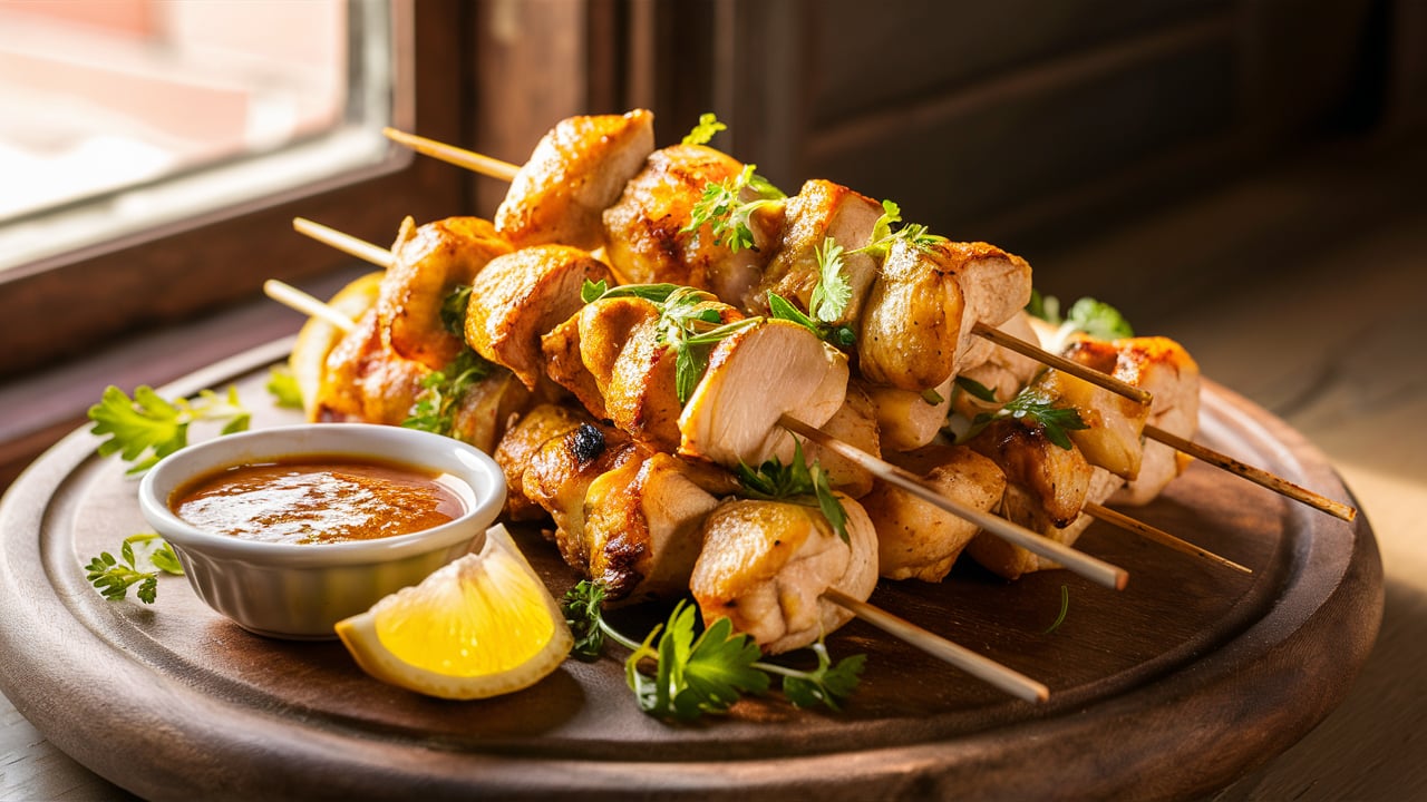 Zesty Lemon Herb Chicken Skewers