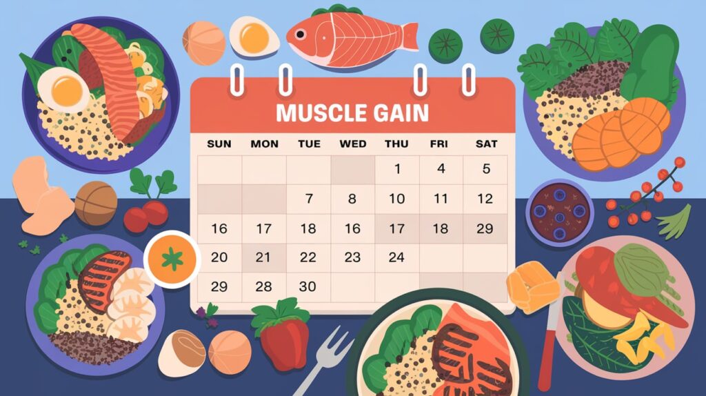 7-day meal plan for muscle gain