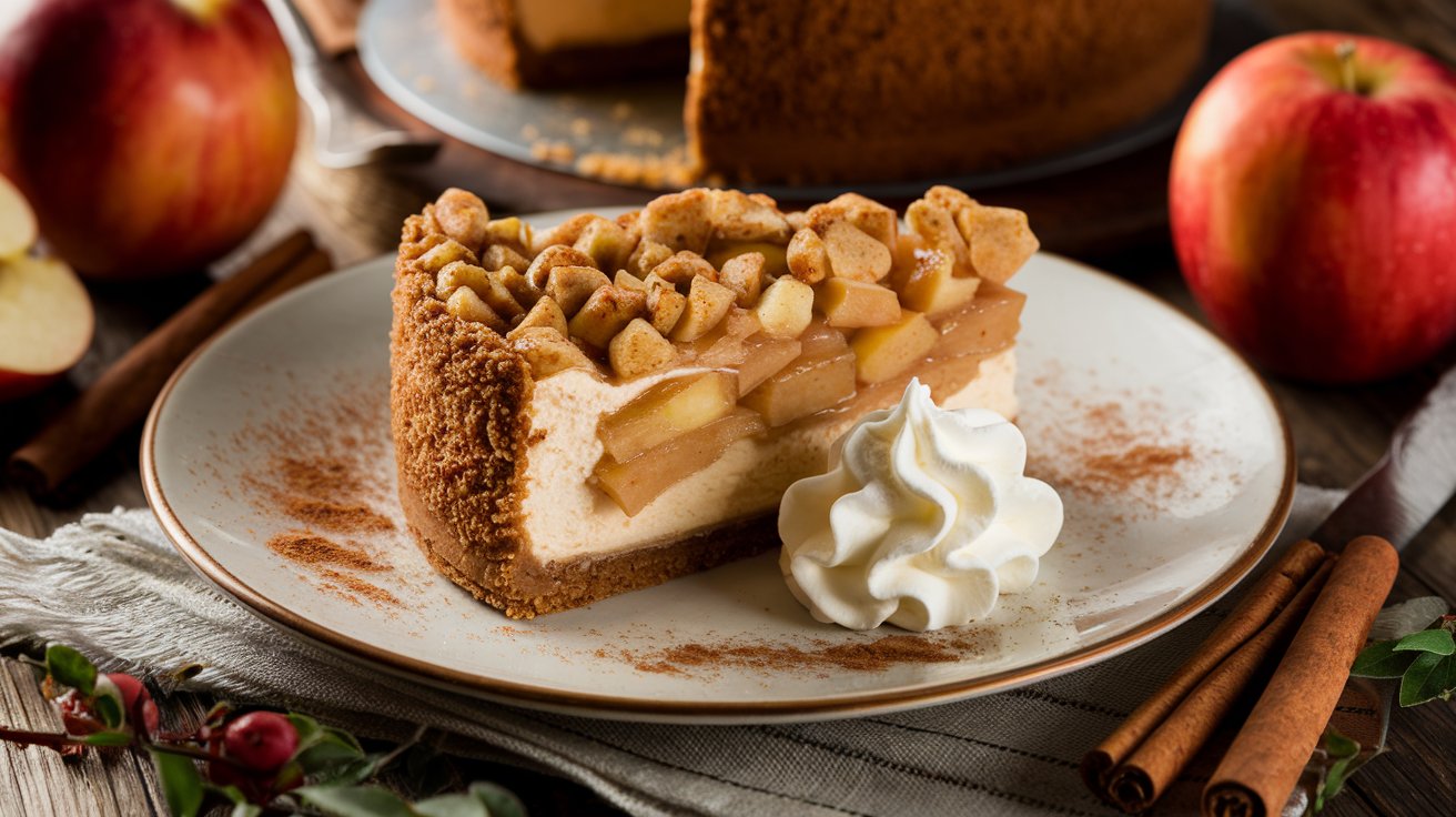 Apple Crisp Cheesecake