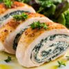 Spinach and Feta Chicken Rolls