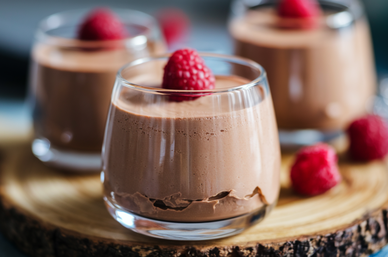 3-Ingredient Easy Chocolate Mousse