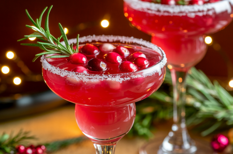 Festive Rosemary Cranberry Margarita: A Holiday Cocktail Favorite