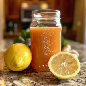 Natural Mounjaro recipe detox drink with pink salt and lemon
