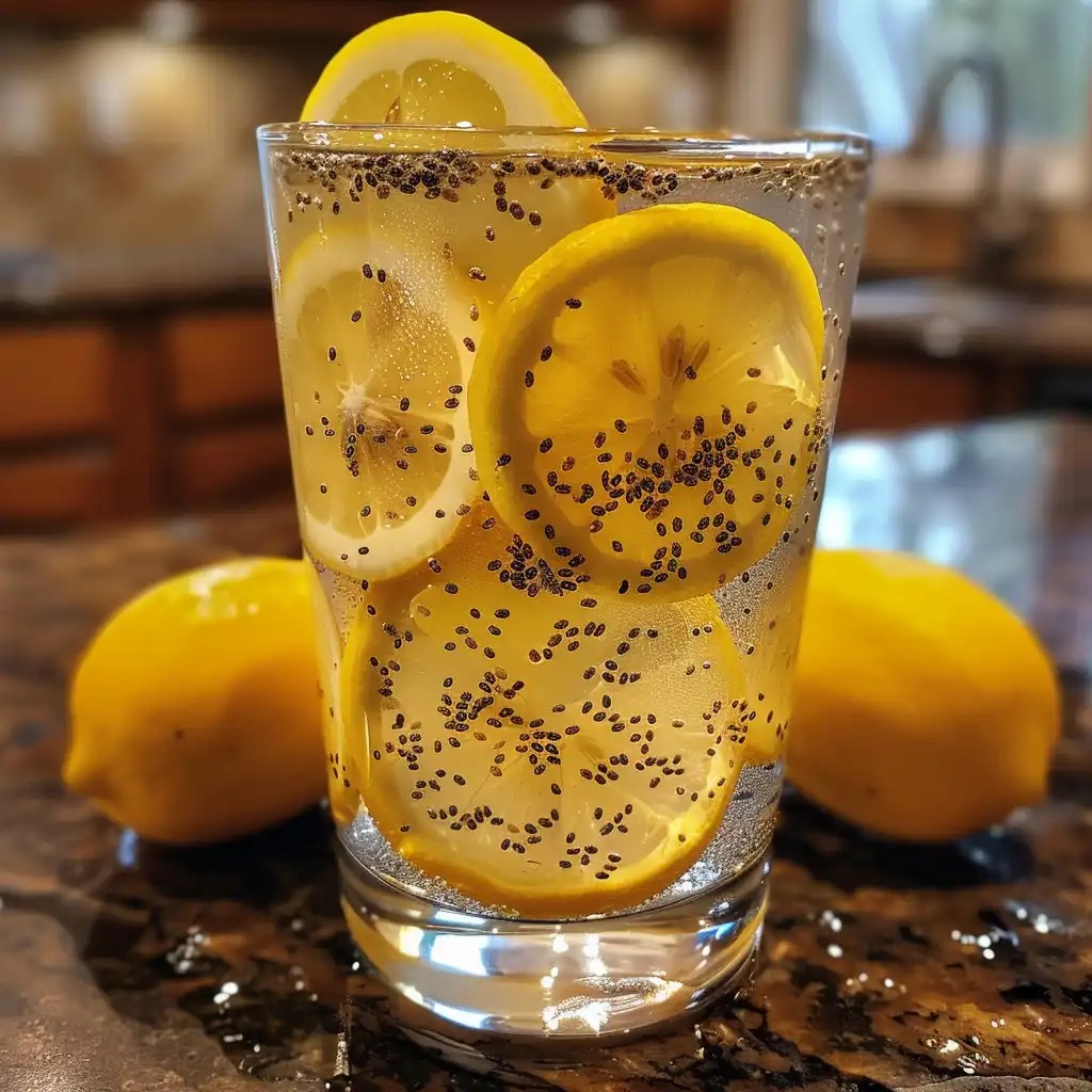 Brazilian Mounjaro Recipe natural weight loss drink with lemon and chia