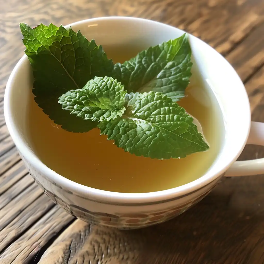 how to make lemon balm with fresh leaves close-up