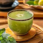 Japanese Mounjaro Recipe fat-burning drink in a glass jar