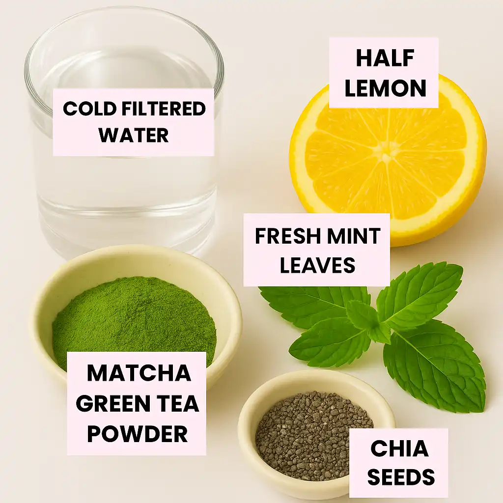 Flat lay of Japanese Mounjaro Recipe ingredients