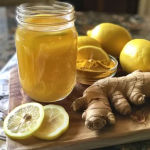 lemon ginger shots for health boost