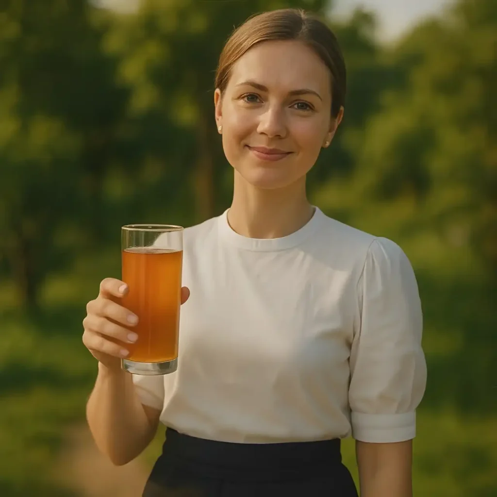 Drinking apple cider vinegar and honey in the morning for wellness