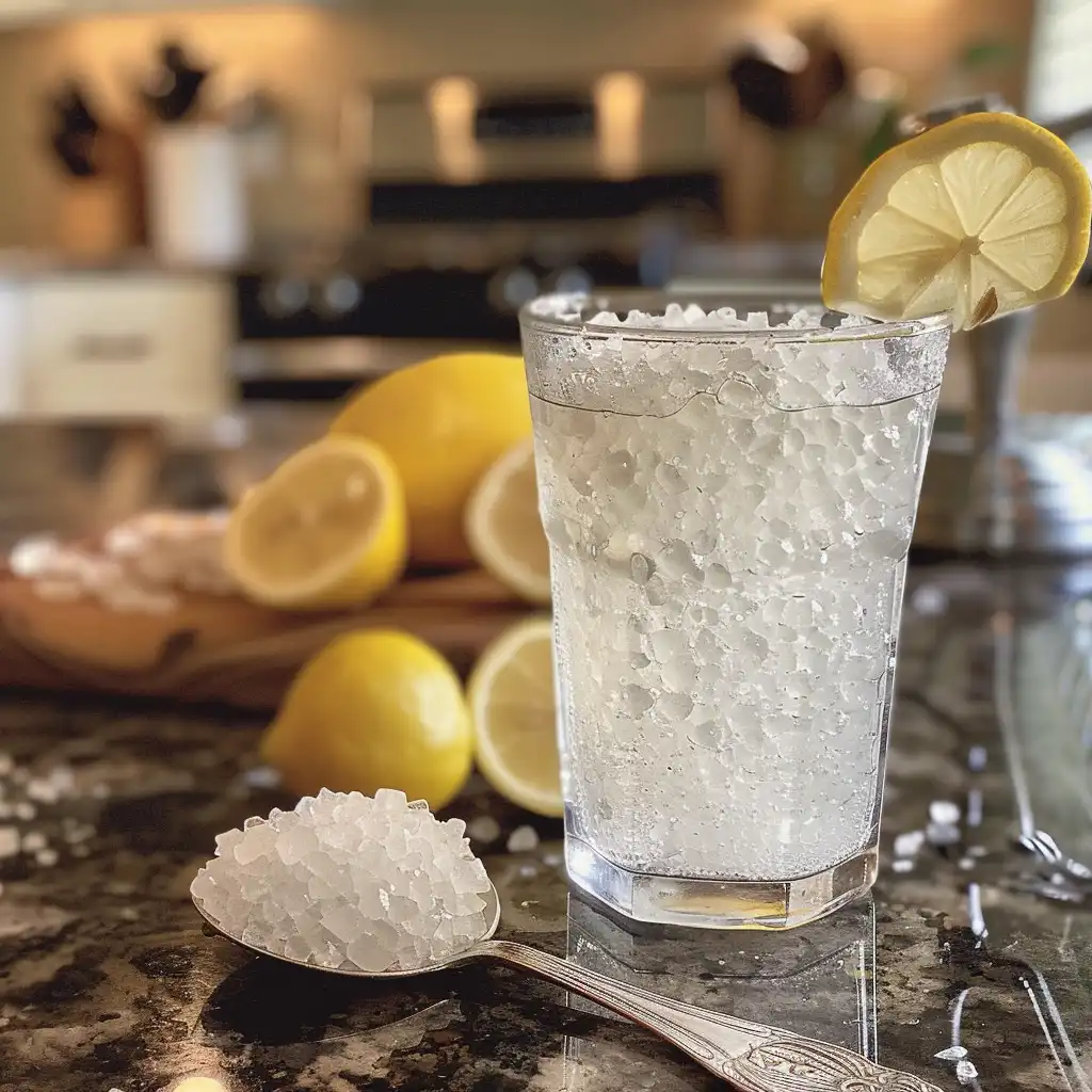 Salt Water Flush for Weight Loss detox drink close-up