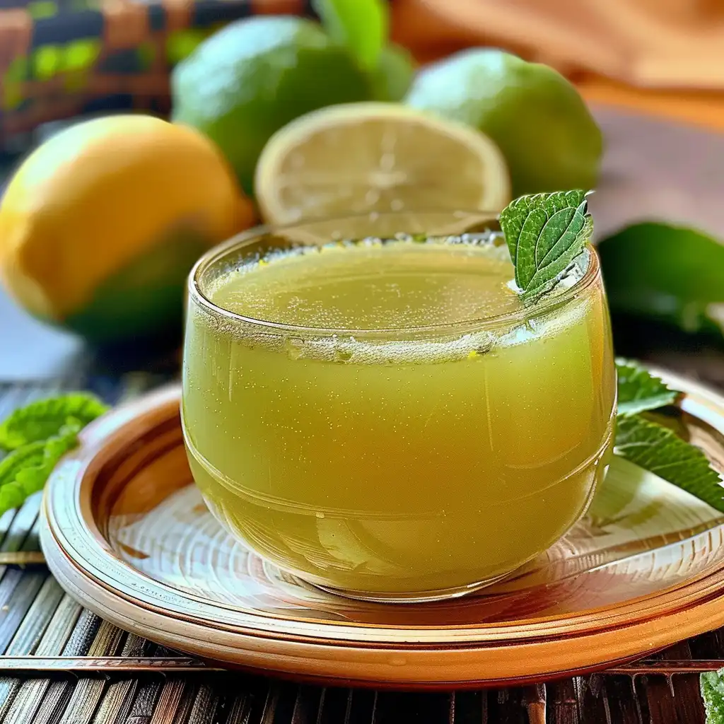 Stirring the Japanese Mounjaro Recipe in a jar