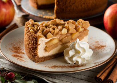 Apple Crisp Cheesecake