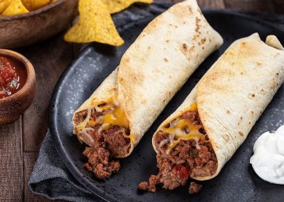 Cheesy Beef Burritos