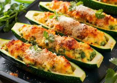 Cheesy Stuffed Zucchini Boats