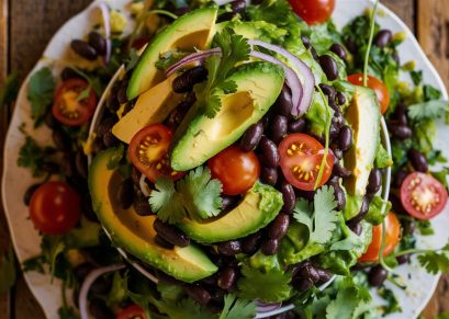 Healthy Avocado Black Bean Salad