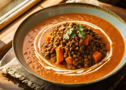 Hearty Lentil Sweet Potato Curry