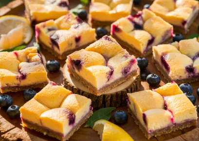 Lemon Blueberry Cheesecake Bars