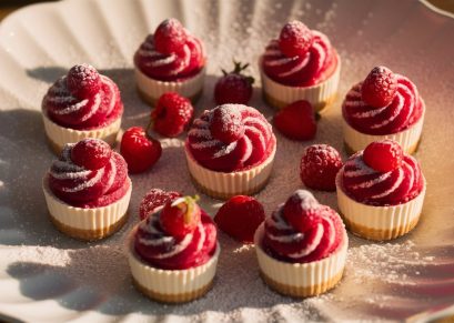 Raspberry Swirl Cheesecake Bites