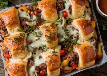 Savory Crescent Roll Bake